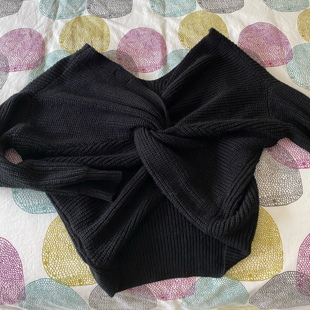 Twist back sweater